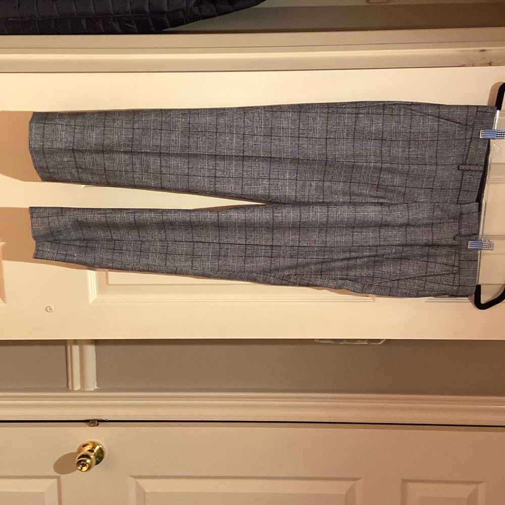 Mean Topman dress pants. Grey check add. Brand new.